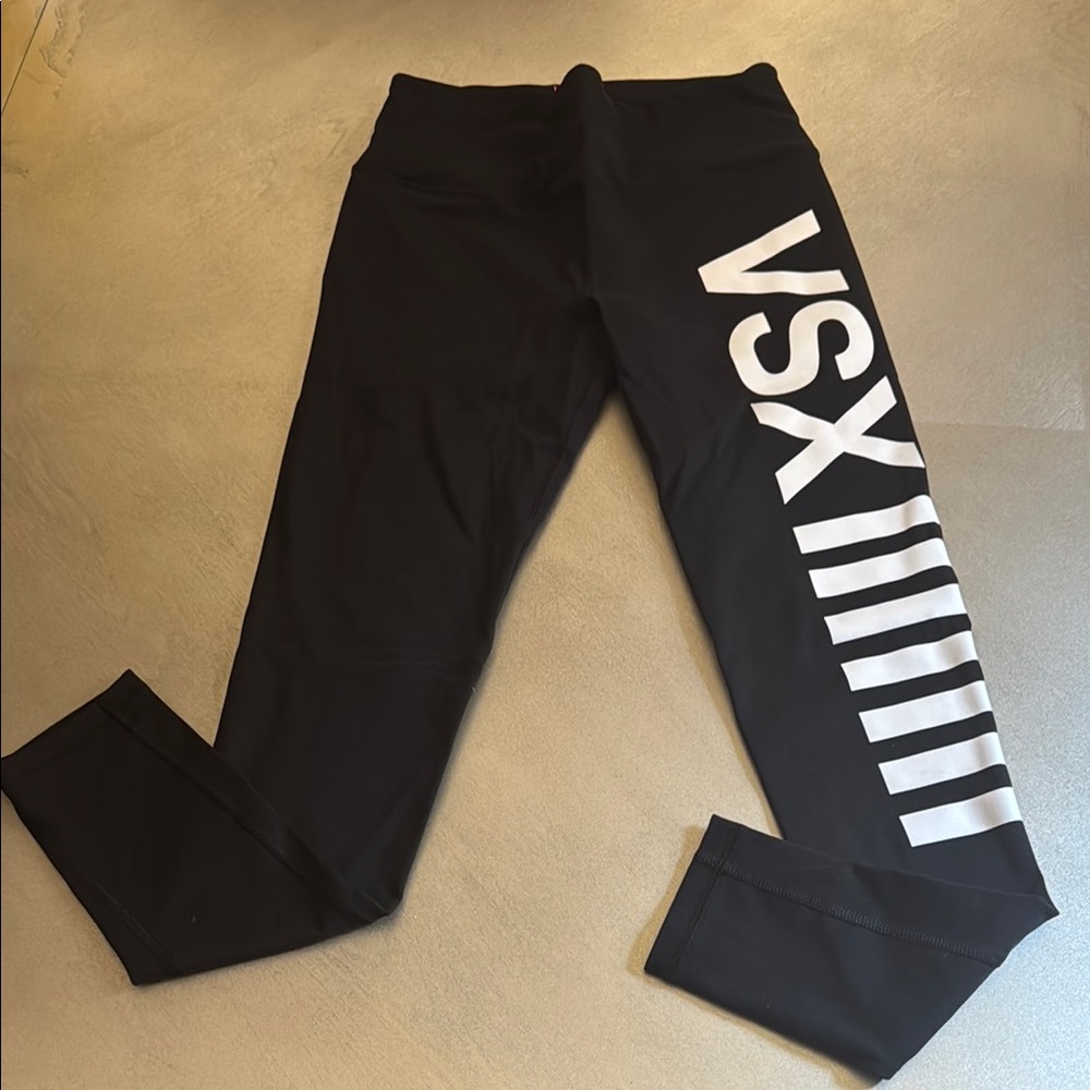 VSX Black Leggings Athletic Stretchy Design